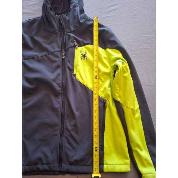 Spyder Grey and Yellow Mens Large Warm Ski Jacket Excellent Condition, L - Picture 2 of 8